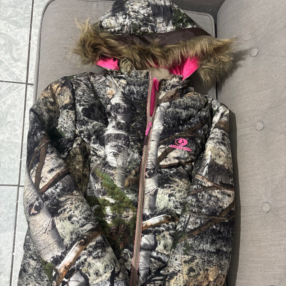 Mossy oak Jacket Women Size L Camouflage Hunting Hunt Outdoors Mountain Coat